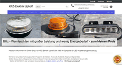 Desktop Screenshot of kfz-elektrik-uphoff.de