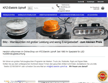 Tablet Screenshot of kfz-elektrik-uphoff.de